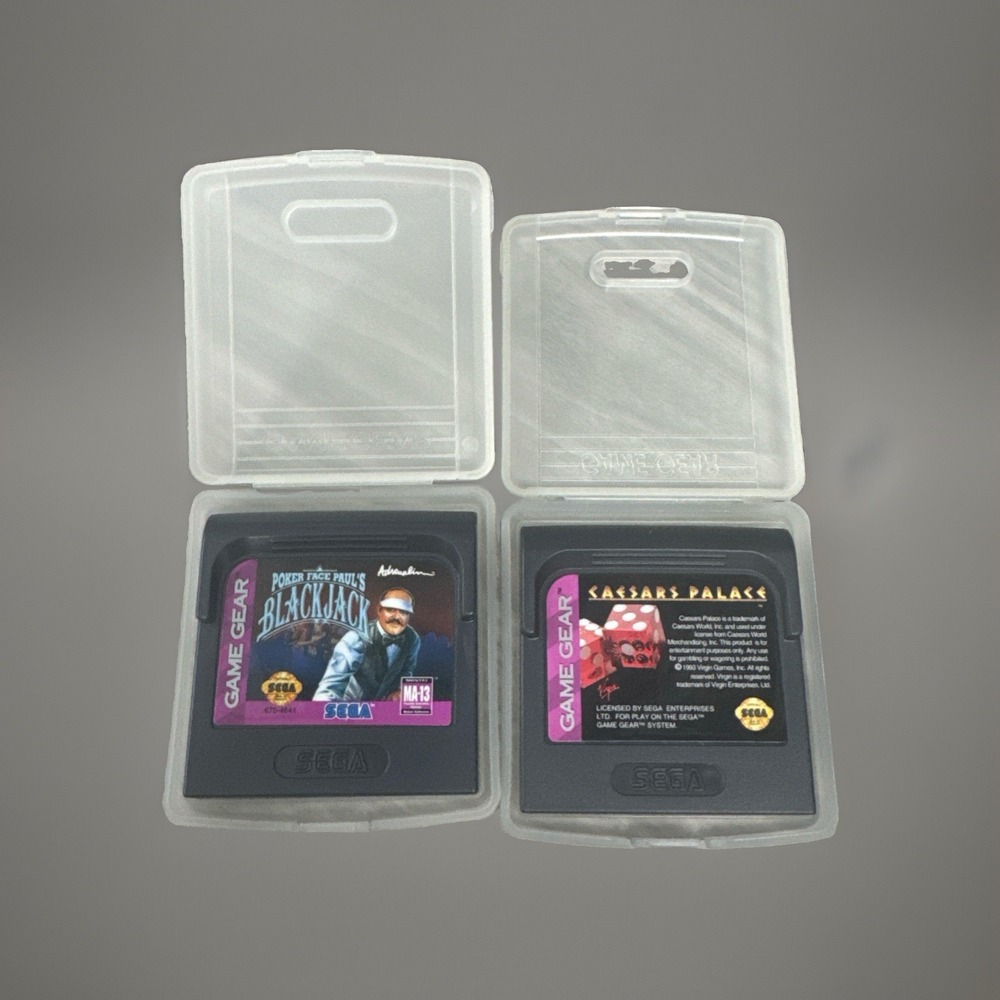 Authentic Poker face Paul's Poker & Caesar's Palace Games Cartridges & Cases